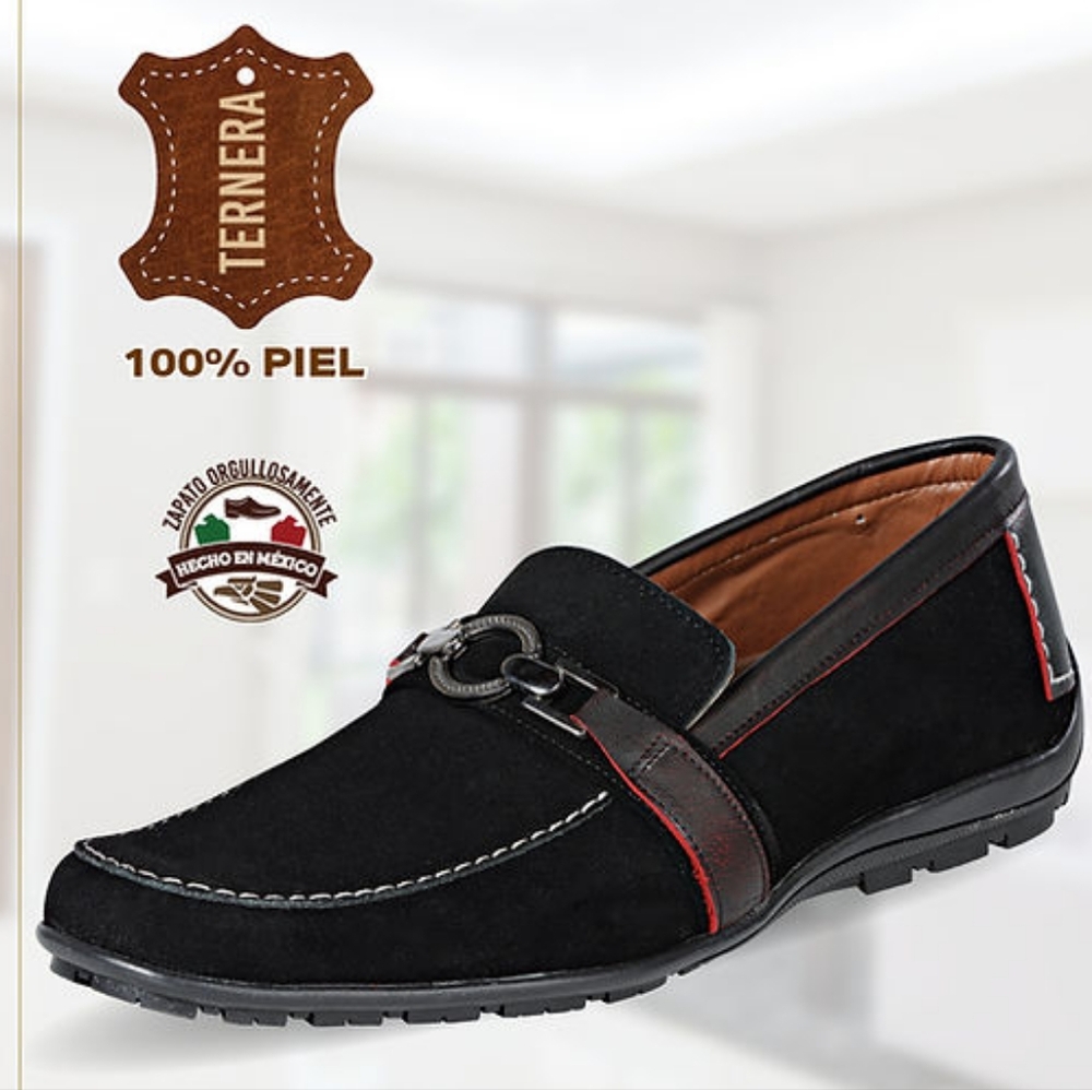 Men's Suede Moccasin Loafer - Picture 1 of 2